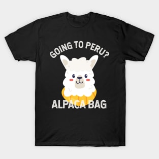 Going to Peru? Alpaca bag T-Shirt